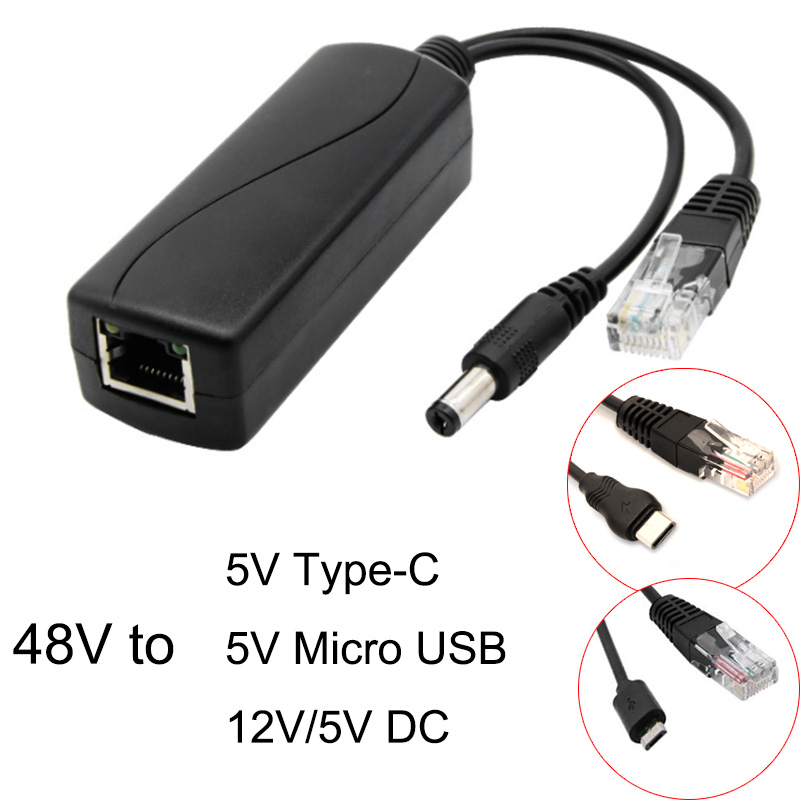 Banana Pi Bpi-M5 - Divisor PoE de 48V a 5V/12V,