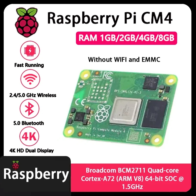 Raspberry Pi CM4 1GB/2GB/4GB/8 - Raspberry Pi Compute Module 4 8Gb 32Gb reseña y precio