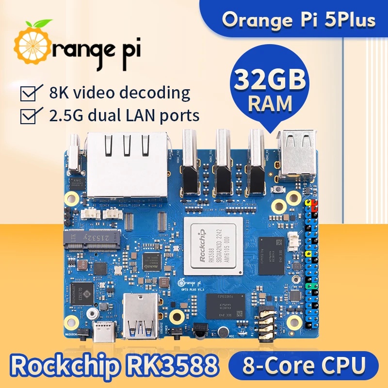 Orange Pi 5 Plus 4 8 16 32GB R - Orange Pi 5 Plus 16Gb reseña y precio